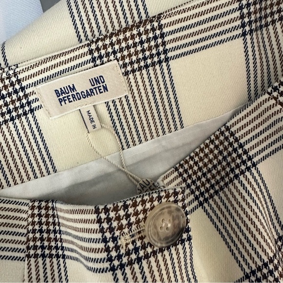 Baum Und Pferdgarten Shani Mini Skirt Checks Plaid  Preppy Academia Size 36 - Picture 6 of 9
